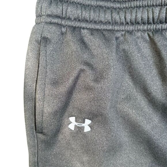 Under Armour Women's Cozy Gray Fleece Sweatpants XL Relaxed Fit Pockets - Picture 4 of 5
